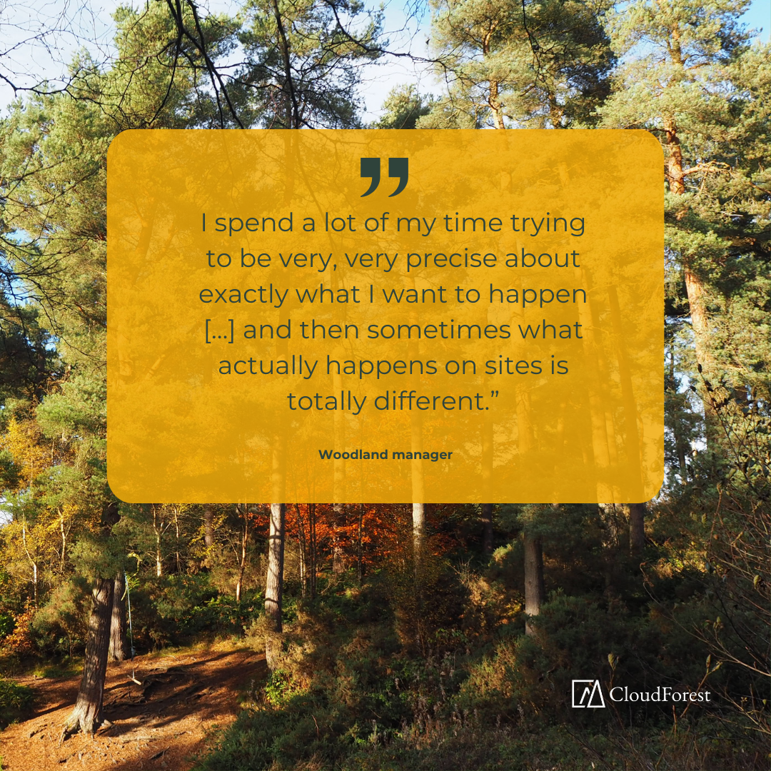 Woodland scene with quote overlaid Woodland scene with quote overlaid